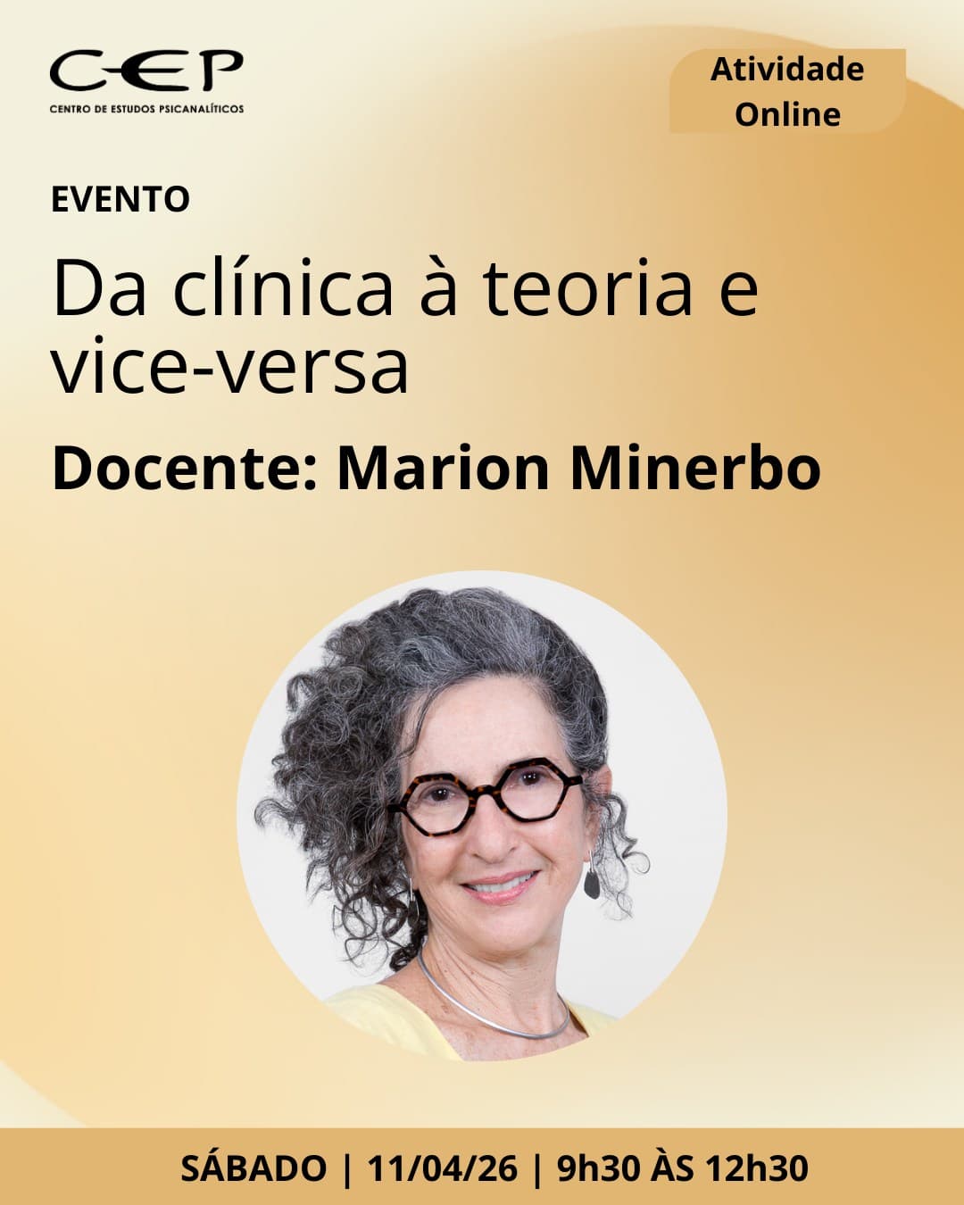 Evento com Marion Minerbo