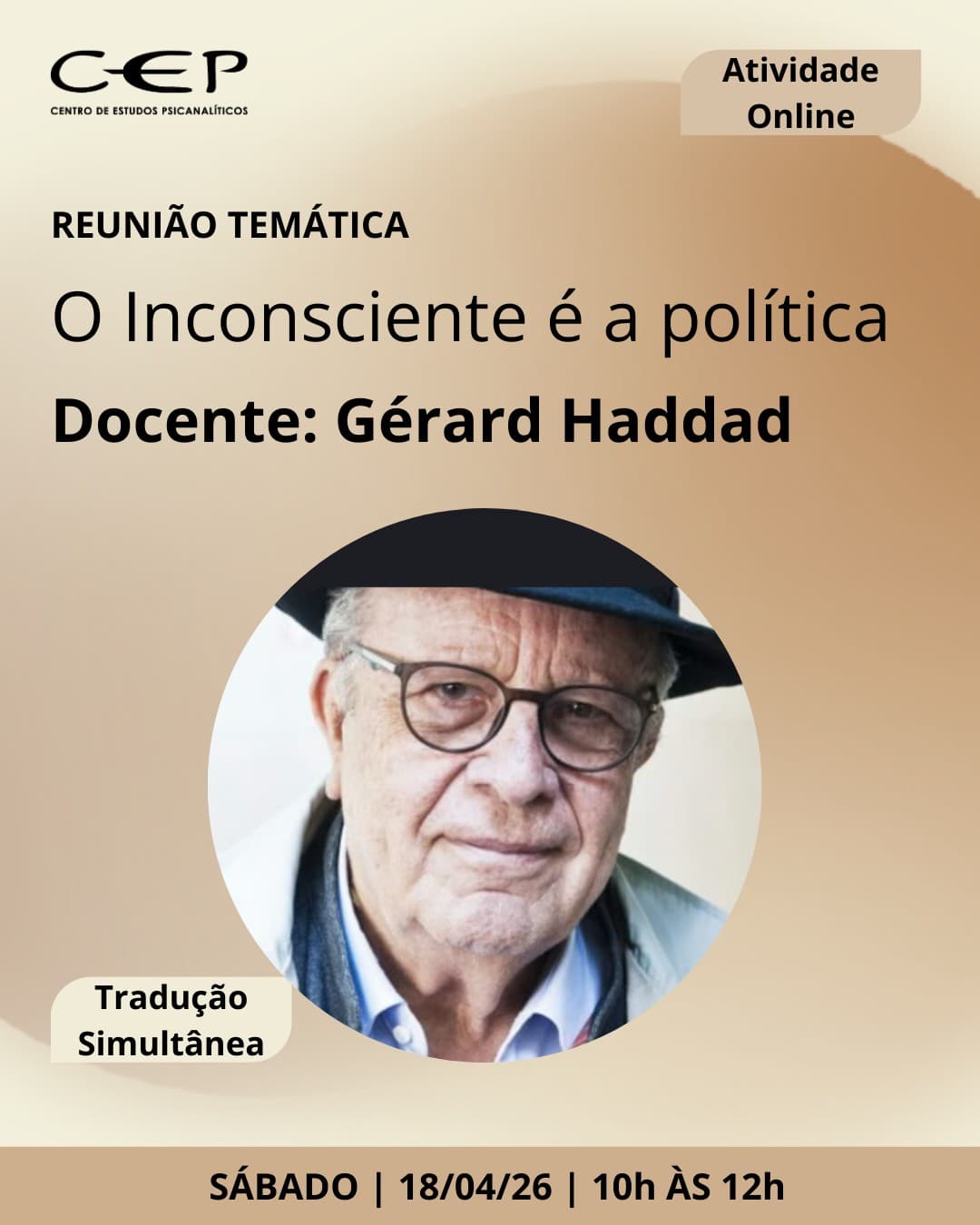 Reunião Temática com Gérard Haddad